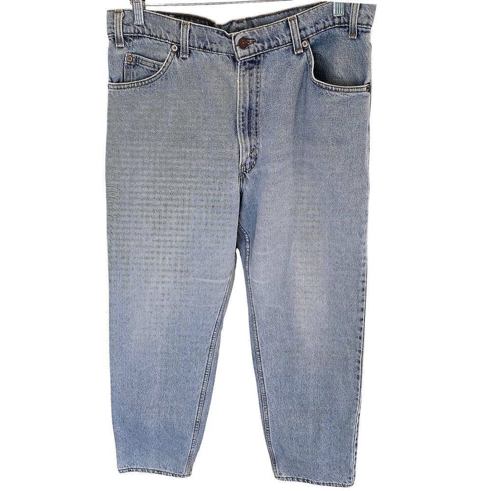 VINTAGE 1991 Levi's Silver Tab Jeans | Men's W35‎ L30 | Relaxed Fit Light Wash